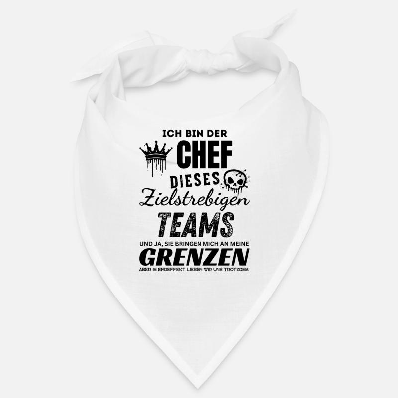 Patron fier du cadeau Chef d’équipe déterminé Bandana