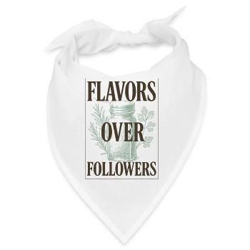 Aromen statt Follower | Gewürze Kochen - Bandana - Weiß - Vorne