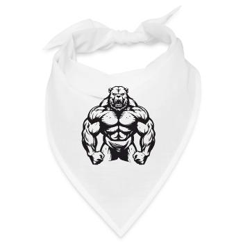 Grizzly Bär Workout - Bandana - Weiß - Vorne