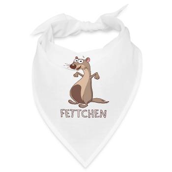  Fettchen Lustiges Frettchen Cartoon Für Frettchen - Bandana - Weiß - Vorne