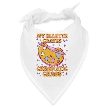 Artist Painter Graphic Palette Chaos Art Gifts - Bandana - Weiß - Vorne