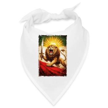 Löwe Persien Iran Flagge - Bandana - Weiß - Vorne