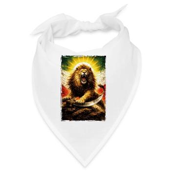 Löwe Persien Iran Flagge - Bandana - Weiß - Vorne