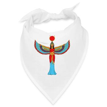 Egyptian Goddess Isis Winged Art - Bandana - Weiß - Vorne
