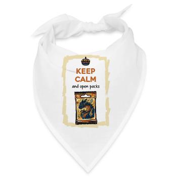 Keep Calm And Open Packs Sammelkarten-Booster-Pack - Bandana - Weiß - Vorne
