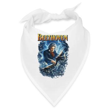 Beethoven Kraft: Elektrisierendes Klavier - Bandana - Weiß - Vorne