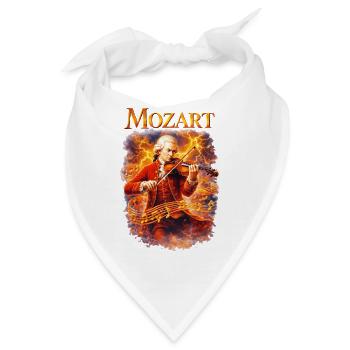 Mozart Feuersturm Violine - Bandana - Weiß - Vorne
