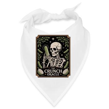 The Crunch Oracle Skelett Mit Gurke Humor - Bandana - Weiß - Vorne