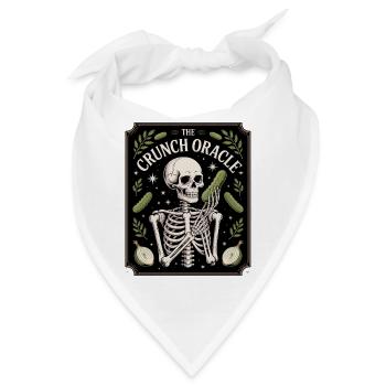 The Crunch Oracle Skelett Und Gurken Humor - Bandana - Weiß - Vorne