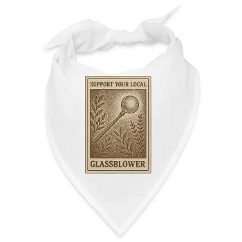 Lokale Glasbläser unterstützen | Handwerk - Bandana - Weiß - Vorne