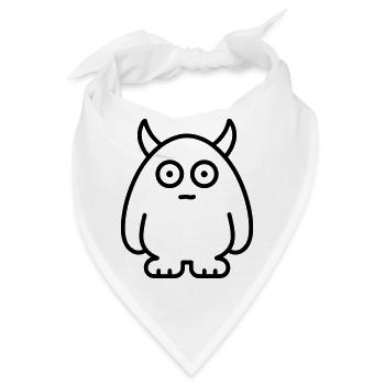 Ungeheuer - Bandana - Weiß - Vorne