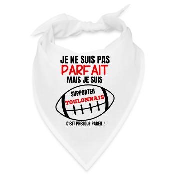 Unterstützer Rugby Toulon Humor - Bandana - Weiß - Vorne