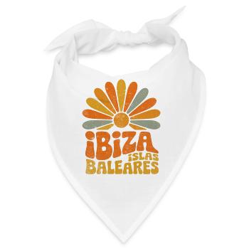 Ibiza Insel Balearen Sonnenlogo - Bandana - Weiß - Vorne