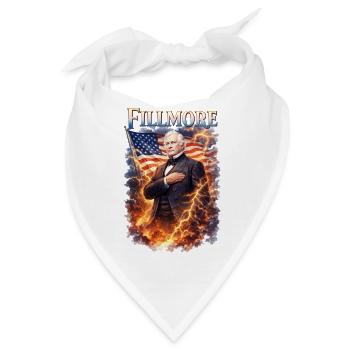 Historischer Staatsmann im Flammenwirbel - Bandana - Weiß - Vorne