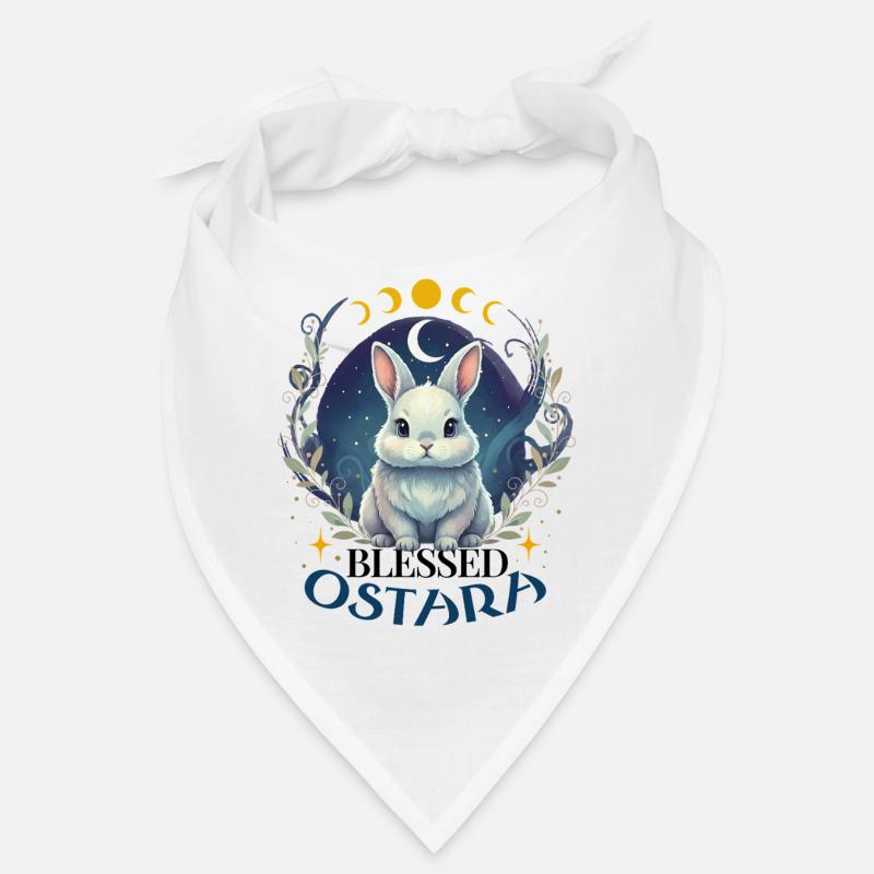 Happy Easter Ostara Rabbit Pagan Bandana