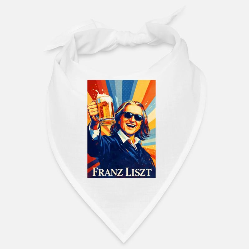 Franz Liszt Pop Art Toast Tee Bandana