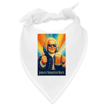 Johann Sebastian Bach - Bandana - Weiß - Vorne