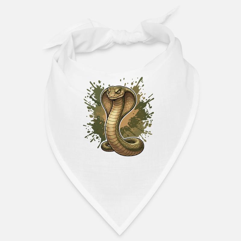 Cobra en look éclaboussé Bandana