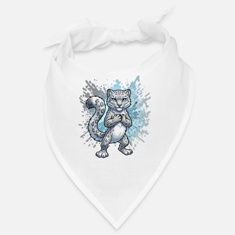 Snow Leopard Hatchling Splash Bandana