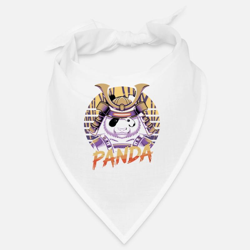 Kriegerischer Panda Samurai Illustration Bandana