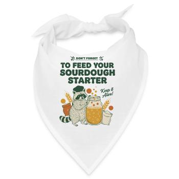 Sauerteigstarter, um Ihr Sauerteigbrot zu füttern - Bandana - Weiß - Vorne