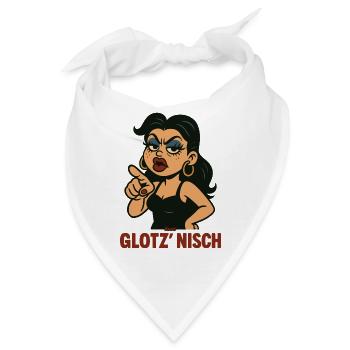 Glotz Nisch Bold Cartoon - Bandana - Weiß - Vorne