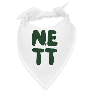 Nett hier - Bandana - Weiß - Vorne
