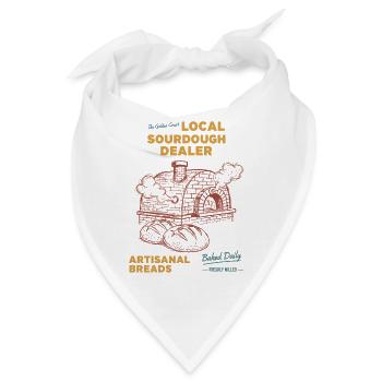 Sauerteig, lokale Sauerteigbrot-Backer-Ära, Bäckerzeit, - Bandana - Weiß - Vorne