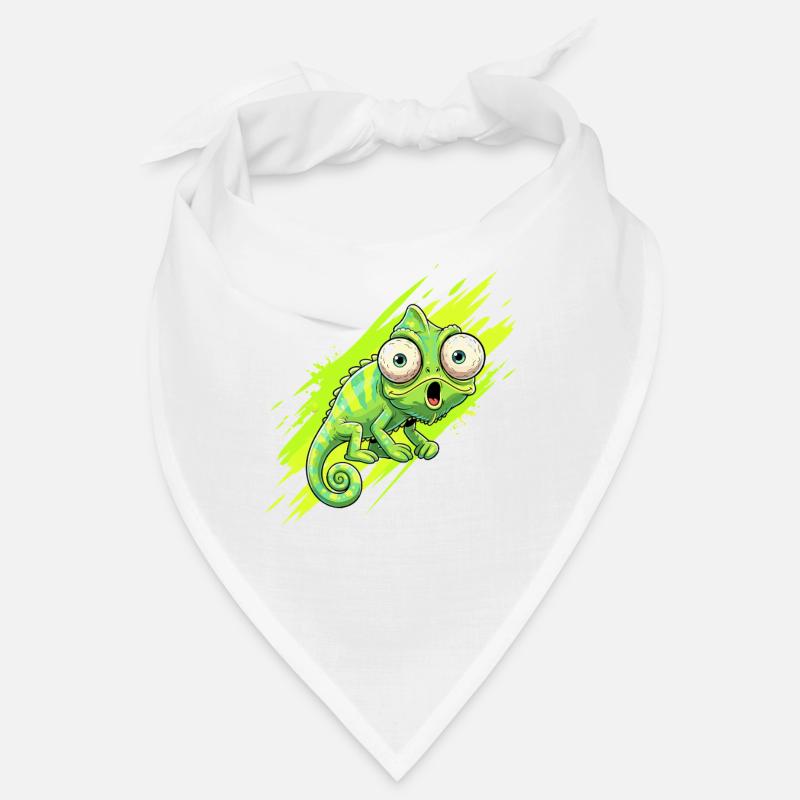 Neon Chamäleon Spritzer Bandana