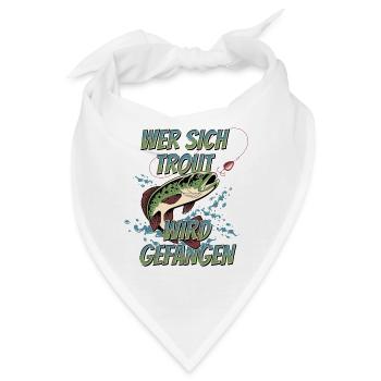 Trout - Forellenangeln Fang-Garantie  - Bandana - Weiß - Vorne