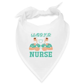 Krankenpfleger Krankenhaus Pfleger - Bandana - Weiß - Vorne