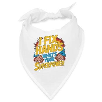 Hand Therapist I Fix Hands Upper Extremity Rehab - Bandana - Weiß - Vorne