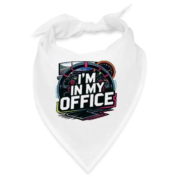 Ich bin in meinem Büro - Bandana - Weiß - Vorne