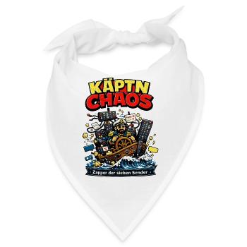 Käptn Chaos Sieben-Sender Zapper - Bandana - Weiß - Vorne