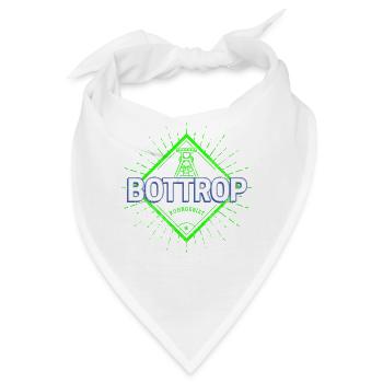 Bottrop Stadt Deutschland Retro Zeche Design - Bandana - Weiß - Vorne