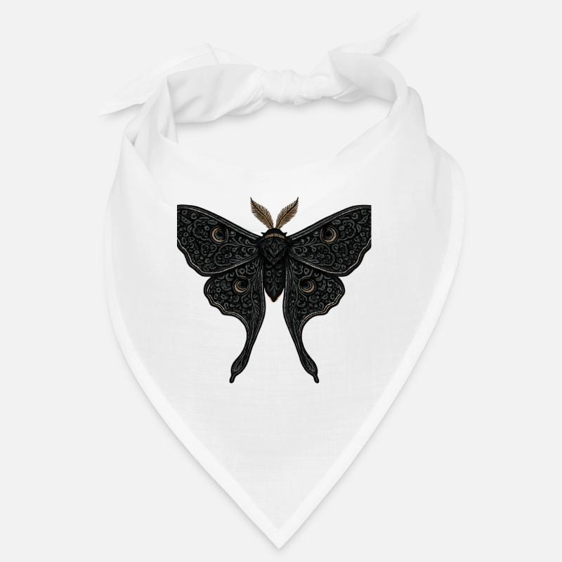 Tatouage gothique Moon Moth Moth Bandana