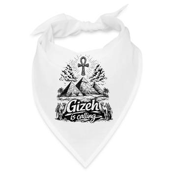Gizeh is calling Ägypten Pyramiden Reise - Bandana - Weiß - Vorne