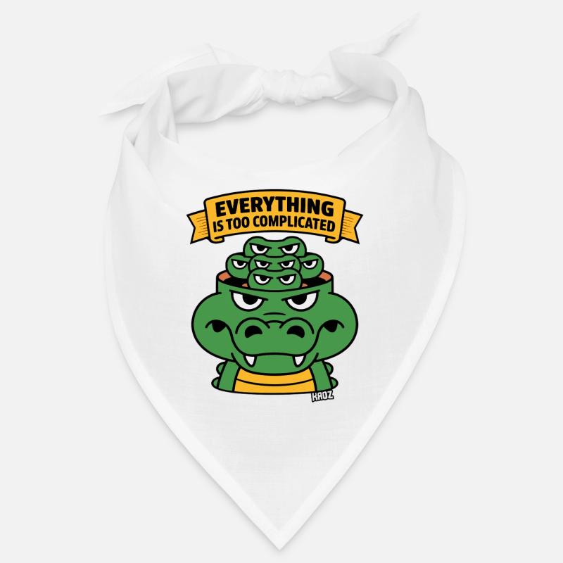 Everything Is Too Complicated Alligator Bandana