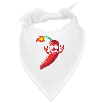 Chipotle Chilli Jalapeno Scharf Chili Chilischote - Bandana - Weiß - Vorne