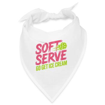Pickleball Spieler Looking For Soft Serve Dinking - Bandana - Weiß - Vorne