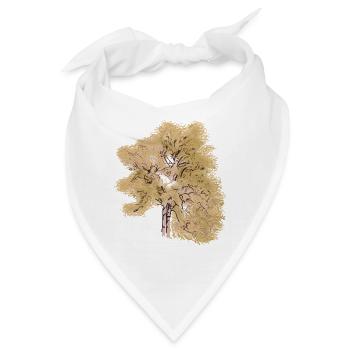Nadelbaum naturbaum kunst gemalen  - Bandana - Weiß - Vorne