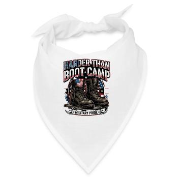 Army Mama I Didn't Raise A Quitter - Bandana - Weiß - Vorne