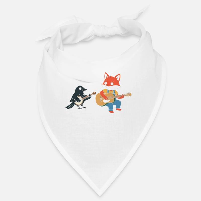 Fox Guitar Crow Bandana