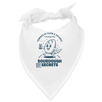 Sauerteigbrot-Backgeheimnisse angetrieben von Mehl - Bandana - Weiß - Vorne