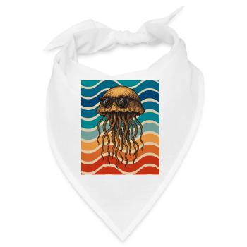 Jellyfish Sonnenbrille Strand - Bandana - Weiß - Vorne