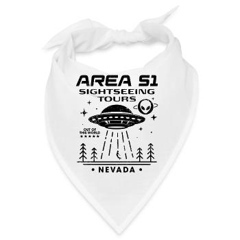 Area 51 Besichtigungstouren - Bandana - Weiß - Vorne