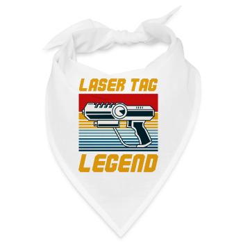 Laser Tag Legend Retro Blaster Graphic - Bandana - Weiß - Vorne