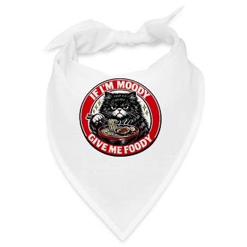 Mies gelaunte Katze Nudelsuppe Logo - Bandana - Weiß - Vorne
