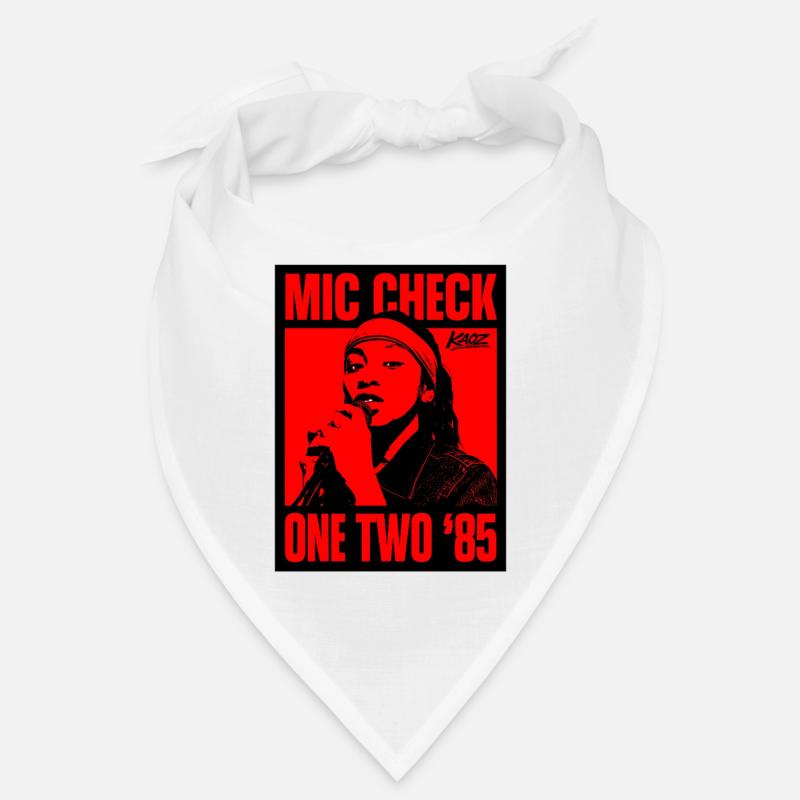 Mic Check One Two '85 Portrait Bandana