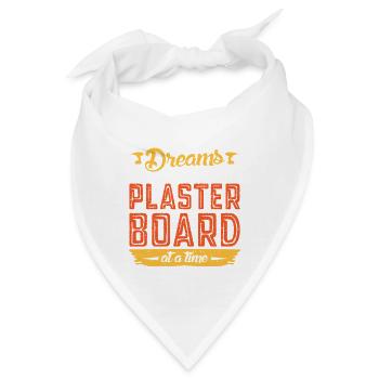 Trockenbau Trockenbauer Trockenbaumonteur - Bandana - Weiß - Vorne